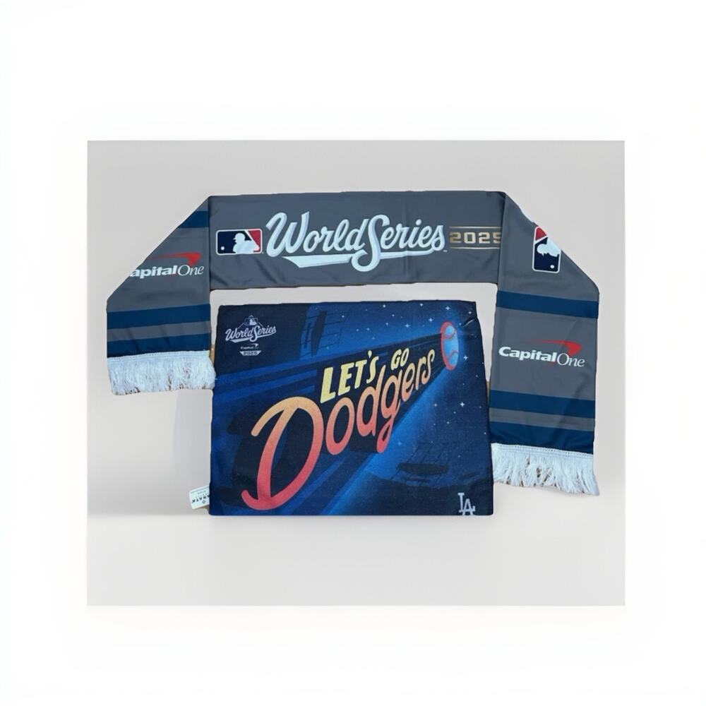 2025 LA Dodgers World Series Game 3 Blue Jays Rally Towel & Scarf SGA 10/27/25